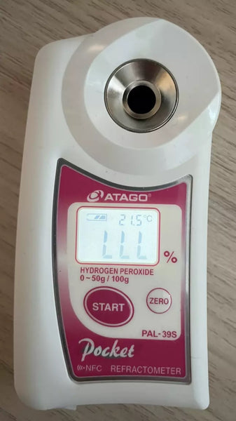 4439 Atago PAL-39S Hydrogen Peroxide % Refractometer – NISupply