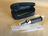 $38 Brewing Refractometer - Dual Scale 0-32% Brix 1.000-1.120 Specific Gravity