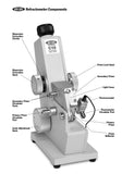 Vee Gee C-10 Abbe Refractometer 1.3000-1.7200 Refractive Index, Brix