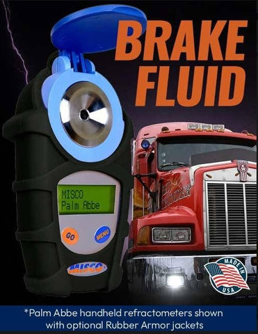 MISCO PA202X-061-062 Digital Brake Fluid Refractometer — DOT 3 Water Content & Boiling Point °F