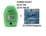 COMBO PACK! Hanna HI 736 HC Checker Phosphorus Photometer w/ HI 736-25 Reagents