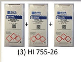 (3) Hanna HI 755-26 Checker Salt Water Alkalinity Reagent - (75) Tests