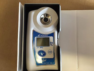 Atago 3810 PAL-1 Digital Hand Held Pocket Refractometer, 0.0 - 53.0% Brix  Measurement Range