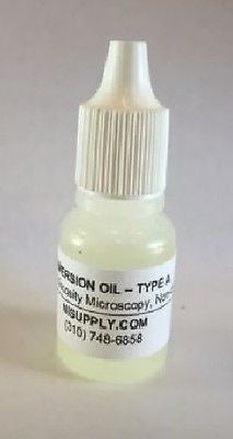 Microscope Immersion Oil A, 1.5180nD Refractive Index, Non-Drying for Microscopy