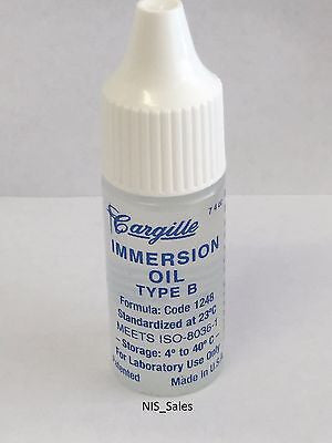 Microscope Immersion Oil B, 1.5180nD Refractive Index, Non-Drying for Microscopy
