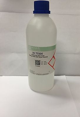 Hanna HI70300 pH & ORP Electrode Storage Solution, 500mL Bottle