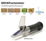 USED BREWfractometer Brix 0-32% 1.000-1.140 Wort SG Beer Brew Refractometer