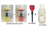 Hanna HI98103 CHECKER 0-14 pH Meter HI 98103 w/ (pH Buffers 4&7 500ml) HI70300