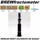USED BREWfractometer Brix 0-32% 1.000-1.140 Wort SG Beer Brew Refractometer