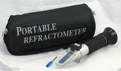 Salinity Refractor 4 Aquarium Sea Water Hydrometer, SOFT CASE!  Ships from USA!