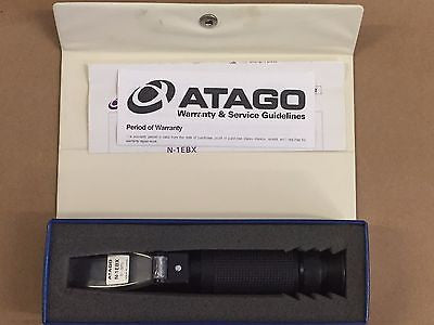 ATAGO Hand Refractometer N-1EBX 0-32% Brix Plastic