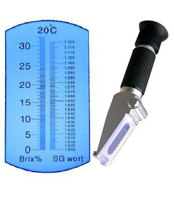 $89.99 ATC 0-32% Brix Wort SG Beer Refractometer w/ LED, DUAL scale