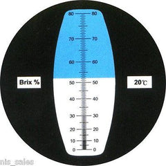 0-80% Brix Refractometer – Syrup, Jam, Wine & Beer – NISupply