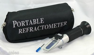 NISupply Marine Salinity Salt Refractometer 4 Aquarium, Hydrometer SOFTCASE