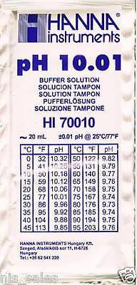 Hanna Instruments HI70010P pH Meter Buffer Solution Pouches 10.01, 20ml Pouch