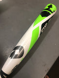DeMarini CF Zen 2017 USED -5 33/28 2 5/8" Green & White Baseball Bat WTDXCB52833-17