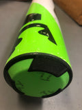 DeMarini CF Zen 2017 USED -5 33/28 2 5/8" Green & White Baseball Bat WTDXCB52833-17